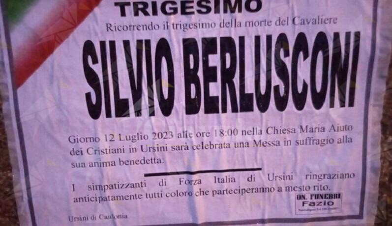 A Caulonia una messa per Berlusconi nella frazione di “Ursinarcore”