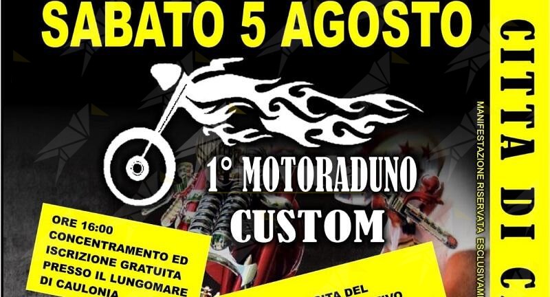 Domani a Caulonia il Primo Motoraduno Custom