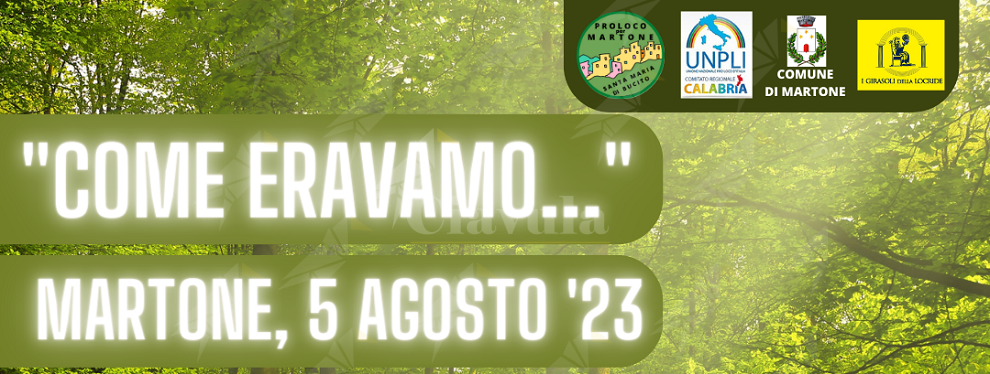 A Martone la Pro Loco organizza la giornata “Come Eravamo”, alla scoperta del passato