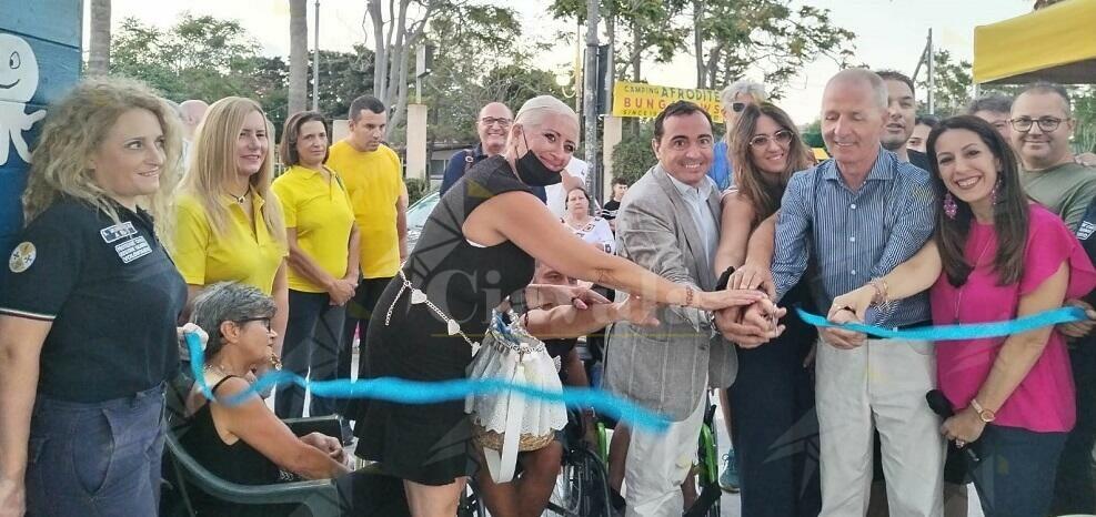 Inaugurata a Caulonia la spiaggia libera per tutti