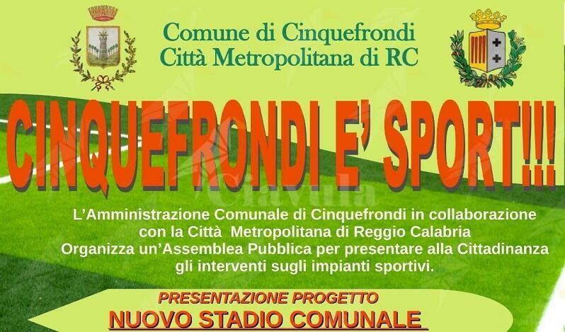 A Cinquefrondi la presentazione di tre importanti interventi della Città Metropolitana sugli impianti sportivi