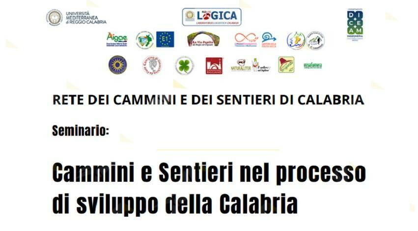 In programma a Reggio Calabria il seminario ”Cammini e sentieri nel percorso di sviluppo della Calabria”
