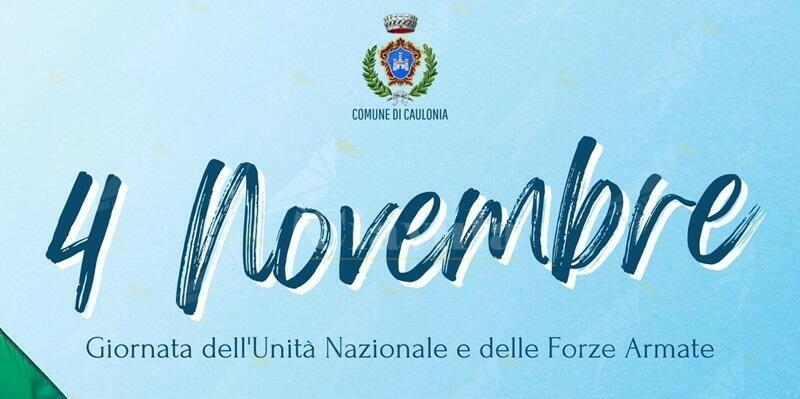 Il comune di Caulonia celebra la “Giornata dell’Unità Nazionale e delle forze armate”