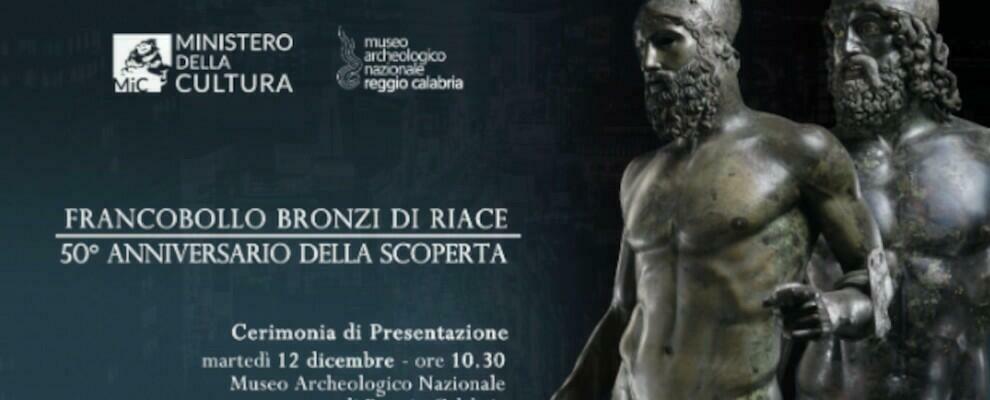 Bronzi di Riace: un francobollo per i cinquant’anni dal loro ritrovamento