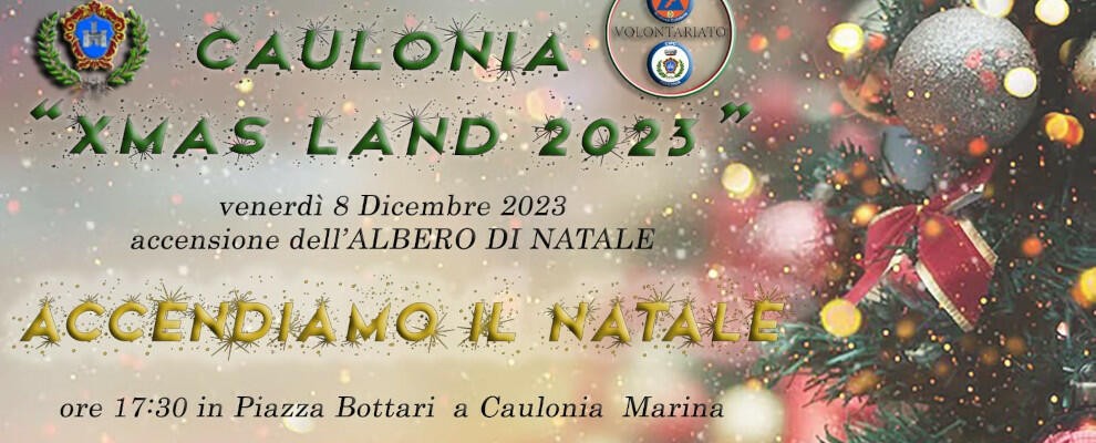 Venerdì a Caulonia si “accende” il Natale