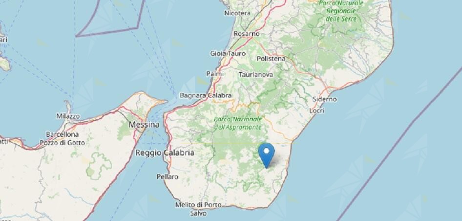 Scossa di terremoto di 3.6 ML in Calabria
