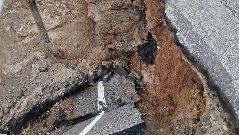 Il sindaco di Gerace Galluzzo: “Sono bastate poche ore di pioggia per creare questa frana”