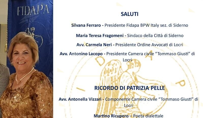 A Siderno un concorso letterario in memoria di “Patrizia Pelle”