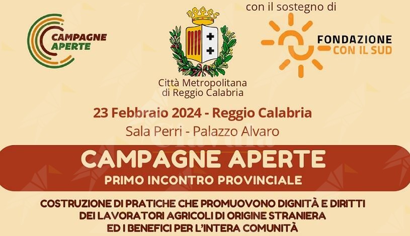 A Reggio Calabria il primo incontro provinciale di ”Campagne Aperte”, per promuovere dignità di vita e di lavoro