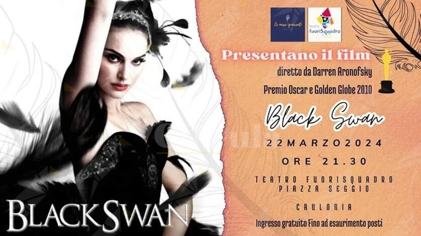 Al Teatro Fuorisquadro di Caulonia verrà proiettato il thriller “Black Swan”