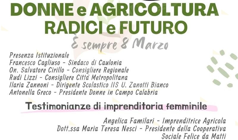 All’Istituto Tecnico Agrario di Caulonia l’incontro: “Donna e Agricoltura – Radici e Futuro”