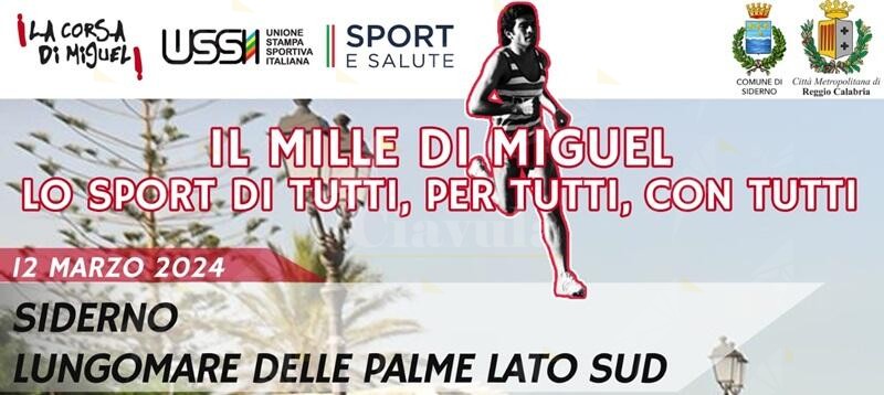 Tutto pronto a Siderno per “Il mille di Miguel” la gara dedicata al poeta e maratoneta argentino