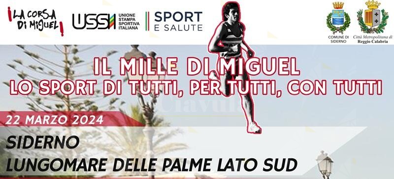 A Siderno l’evento sportivo e culturale “Il mille di Miguel”