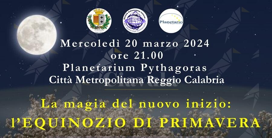 Il Planetario di Reggio organizza un evento per celebrare l’equinozio di primavera
