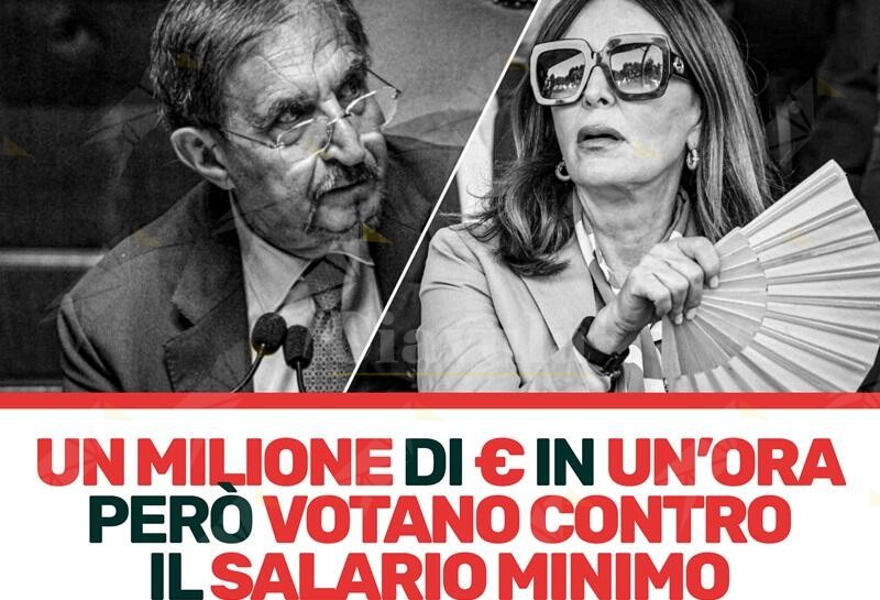 Sinistra Italiana: “La Santanchè vota no al salario minimo di 9 euro all’ora mentre in un’ora guadagna 1 milione rivendendo una villa”