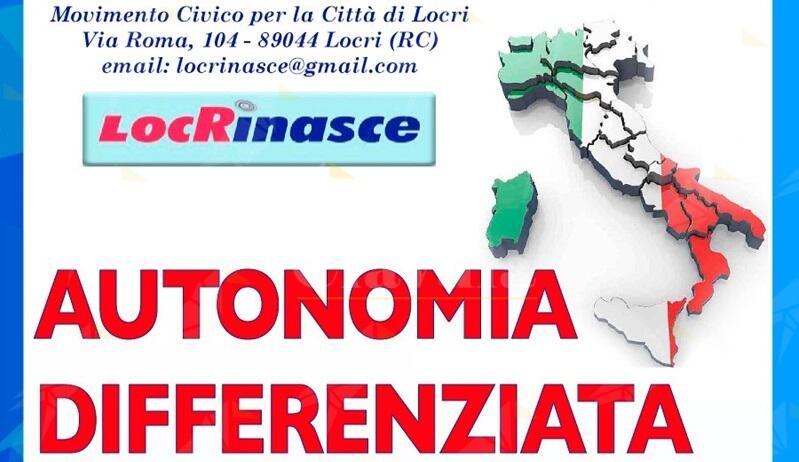 A Locri un’iniziativa per discutere dell’autonomia differenziata