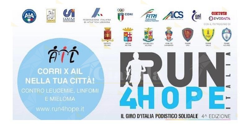 La corsa benefica “Run4Hope” farà tappa a Siderno