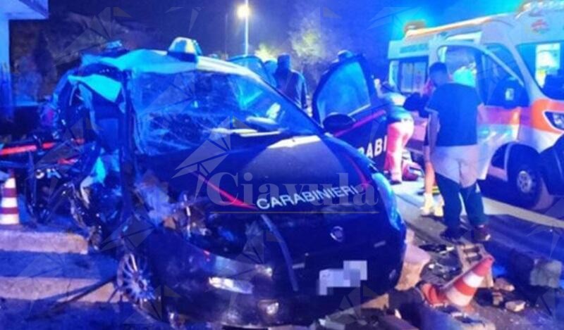 Carabinieri morti in un incidente, NSC: “Conducente positiva ad alcol e cocaina”