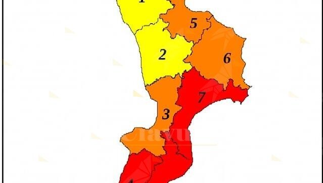 Proclamata l’allerta rossa per domani sulla Calabria ionia