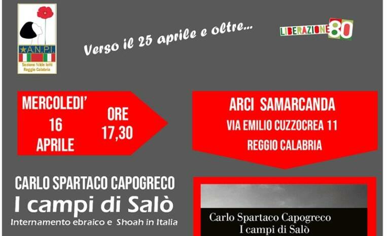 A Reggio Calabria la presentazione del libro “I Campi di Salò. Internamento ebraico e Shoah in Italia”