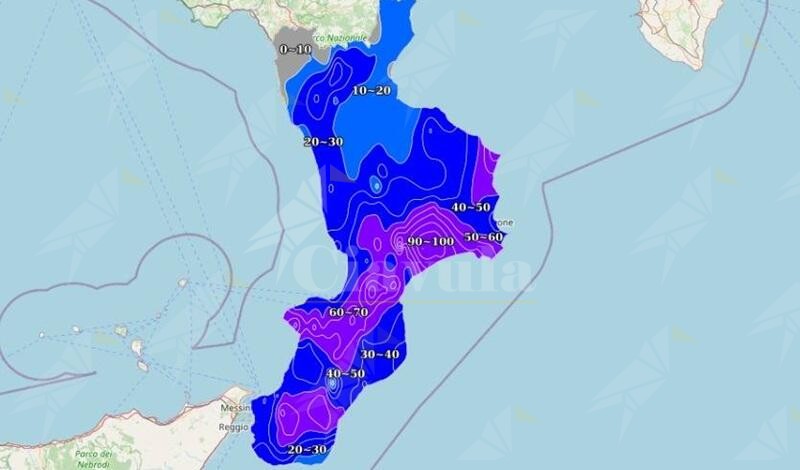 Meteo Calabria: ultime piogge nella notte, in arrivo giornate più stabili e miti