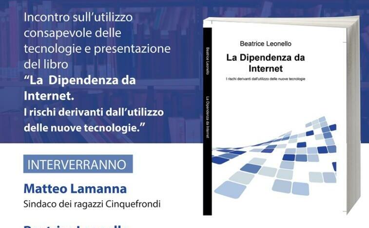 A Cinquefrondi la presentazione del libro “La Dipendenza da Internet. I rischi derivanti dall’utilizzo delle nuove tecnologie”