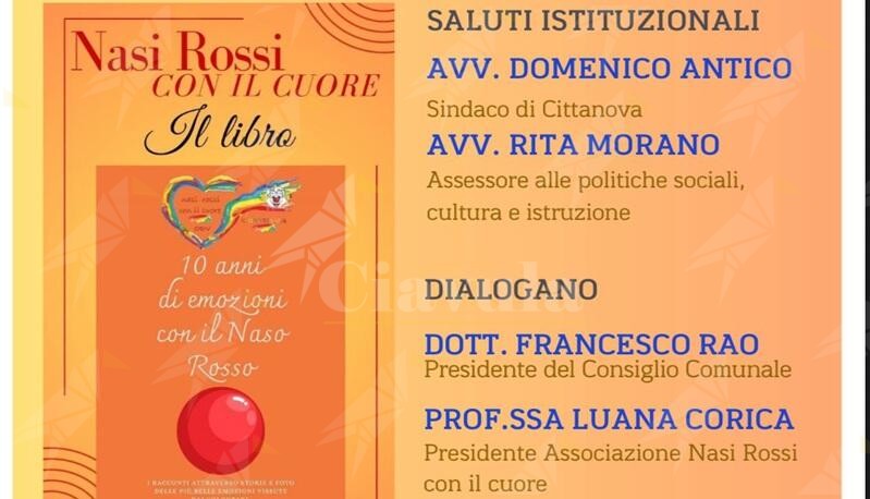 A Cittanova la presentazione del libro “Nasi Rossi con il Cuore”