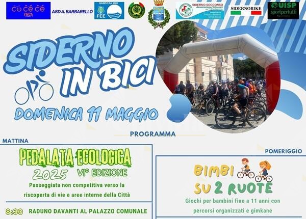 Ancora aperte le iscrizioni per l’evento “Siderno in Bici”