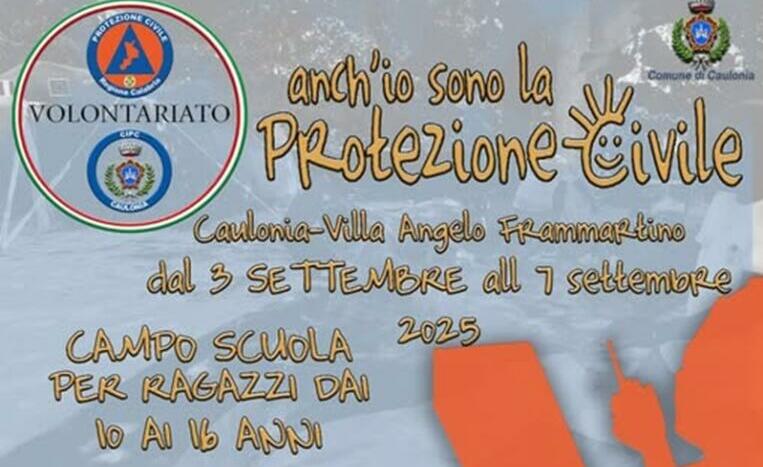 A Caulonia Marina il campo scuola della Protezione Civile: aperte le iscrizioni