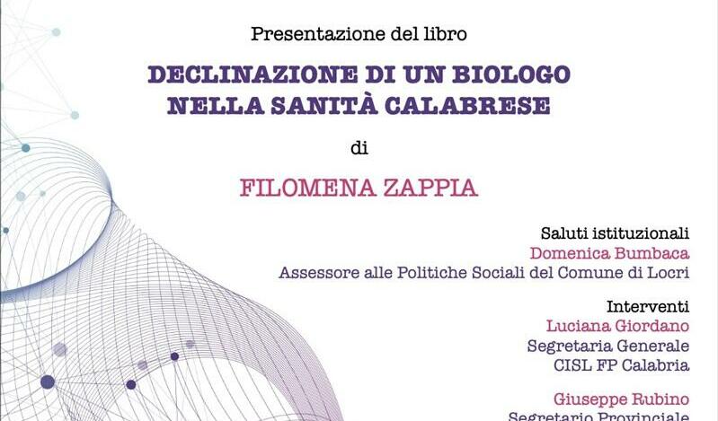 A Locri la presentazione del libro “Declinazione di un biologo nella sanità calabrese”