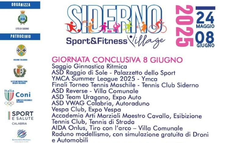 Siderno si prepara al gran finale della quarta edizione dello “Sport & Fitness Village”