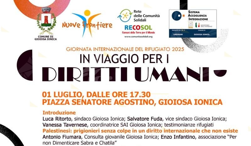 Domani a Gioiosa la Giornata Internazionale del Rifugiato