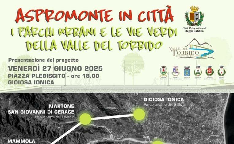 Al via i lavori per “I parchi urbani e le vie verdi della Valle del Torbido”: la presentazione a Gioiosa Ionica