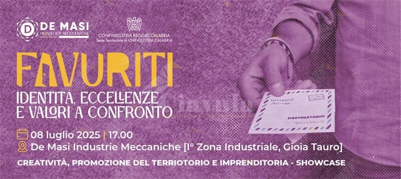 L’8 luglio a Gioia Tauro l’Expo Favuriti: storie virtuose per una nuova Calabria