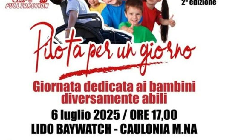 Caulonia celebra l’inclusione con la seconda edizione di “Pilota per un giorno”