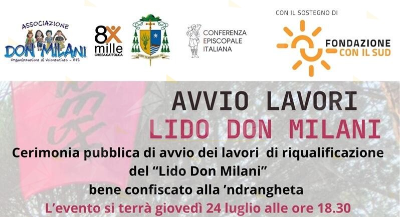 Marina di Gioiosa Ionica, al via i lavori di riqualificazione del lido confiscato alla ‘ndrangheta “Don Milani”