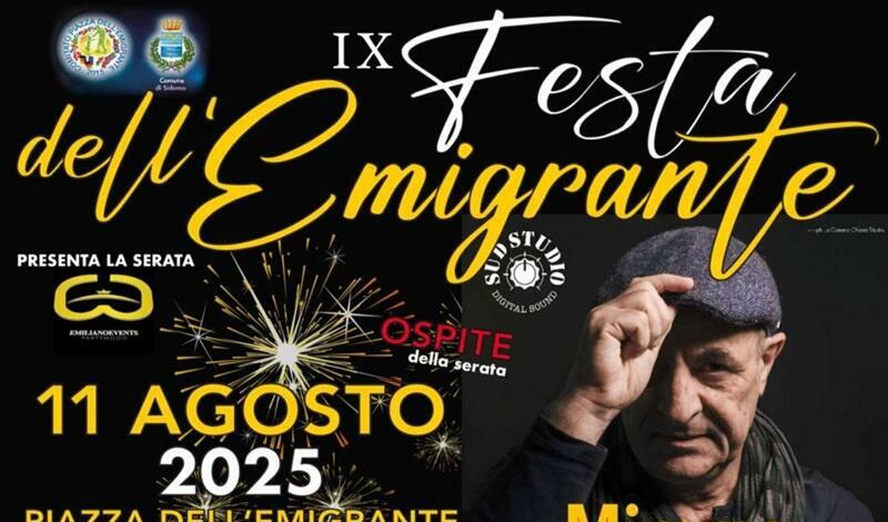 Tutto pronto per la Festa dell’Emigrante: Donisi celebra le sue radici con Mimmo Cavallaro