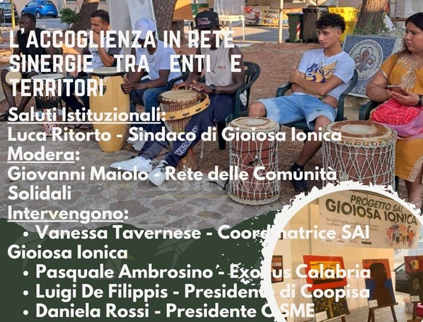 L’accoglienza in rete, sinergie tra enti e territori. Se ne discute a Gioiosa Ionica
