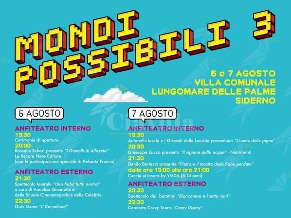 Torna a Siderno “Mondi Possibili”, il festival del libro e del fumetto