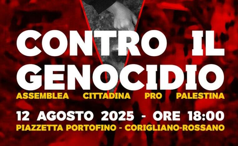 Corigliano-Rossano in piazza contro il genocidio a Gaza