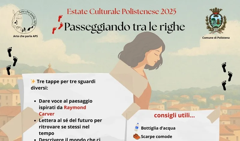 “Passeggiando tra le righe”: a Polistena il laboratorio di scrittura itinerante che unisce letteratura e creatività “Passeggiando tra le righe”: a Polistena il laboratorio di scrittura itinerante che unisce letteratura e creatività