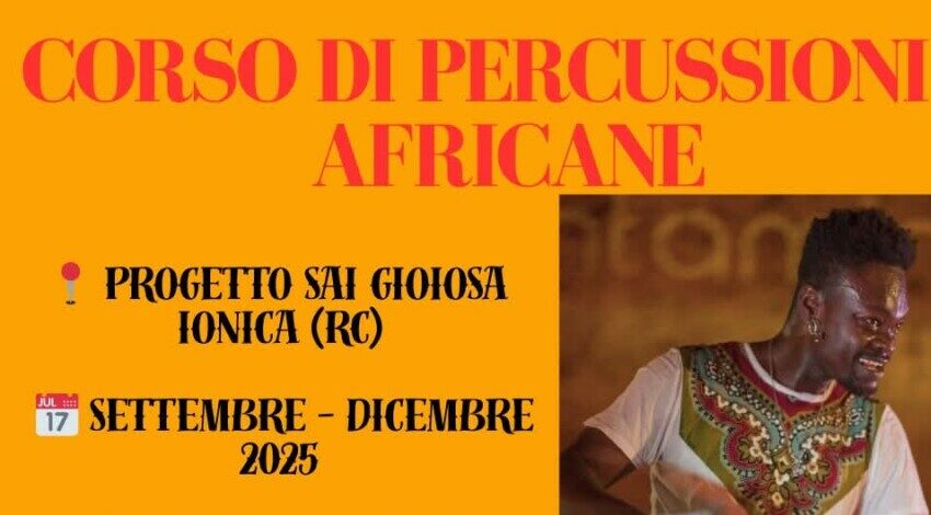 Musica e cultura: il SAI di Gioiosa Ionica lancia il laboratorio di percussioni africane