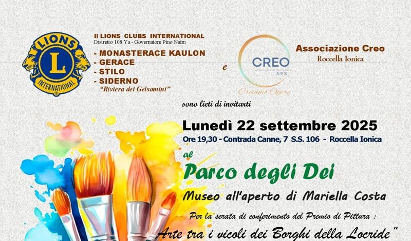 Lions Clubs e l’associazione “Creo” di Roccella Ionica insieme per valorizzare i Borghi della Locride