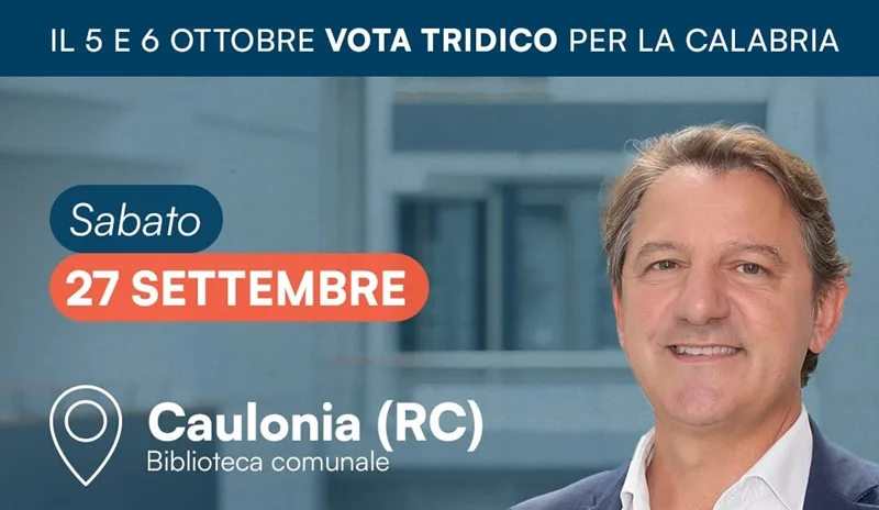 Caulonia, l’appuntamento con Tridico si sposta alla biblioteca comunale