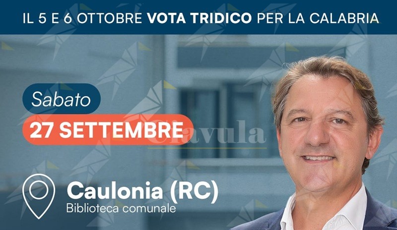Caulonia, l’appuntamento con Tridico si sposta alla biblioteca comunale