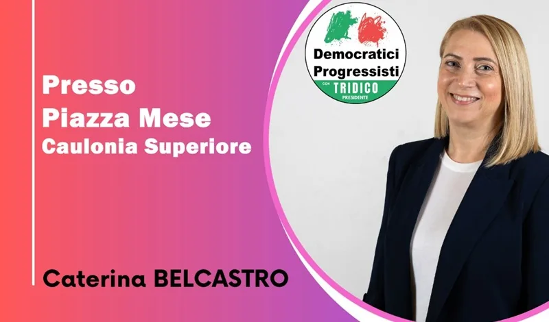 Regionali Calabria, Caterina Belcastro incontra i cittadini in piazza Mese a Caulonia Centro