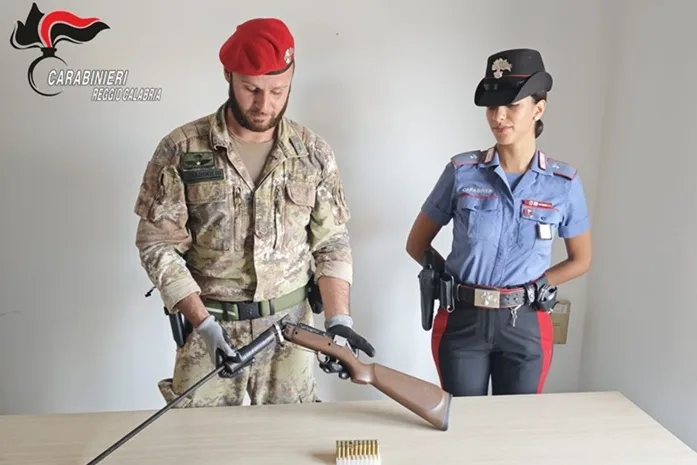 Rinvenuto un fucile con matricola abrasa a Ciminà Rinvenuto un fucile con matricola abrasa a Ciminà