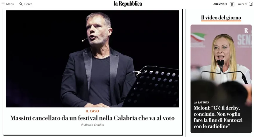 La censura del comune di Caulonia al KTF finisce su Repubblica, il più importante quotidiano d’Italia La censura del comune di Caulonia al KTF finisce su Repubblica, il più importante quotidiano d’Italia