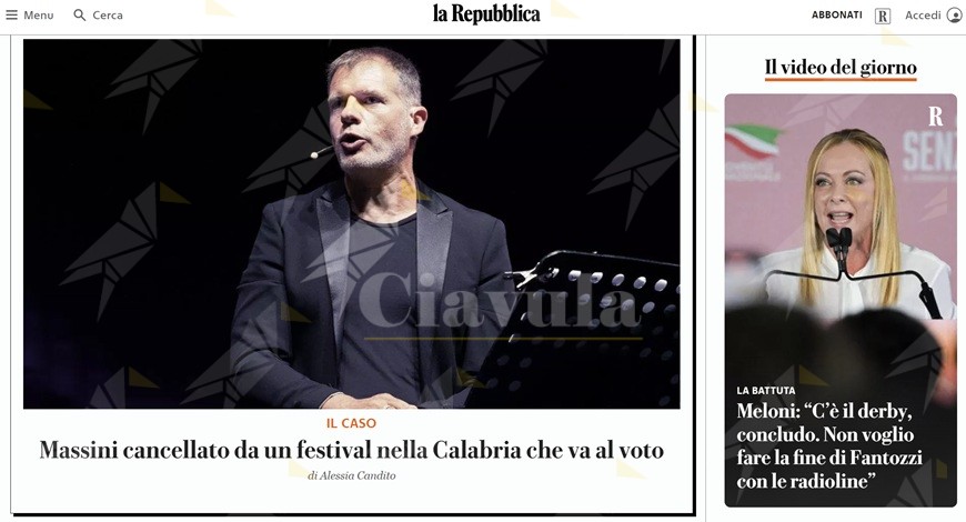 La censura del comune di Caulonia al KTF finisce su Repubblica, il più importante quotidiano d’Italia