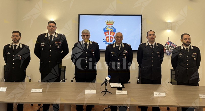 Presentati i nuovi ufficiali del comando provinciale dei carabinieri di Reggio Calabria